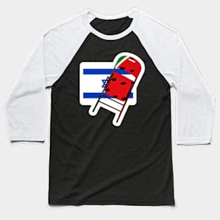 Watermelon Folding Chair To Brutal Occupation - Sticker - Front Baseball T-Shirt